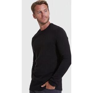 H&M Long Sleeve Black Waffle Men’s Size Small